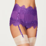 Purple garter from Frederick's of Hollywood